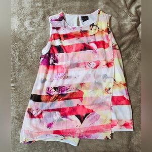 Multicolor Lightweight Worthington Tank Blouse